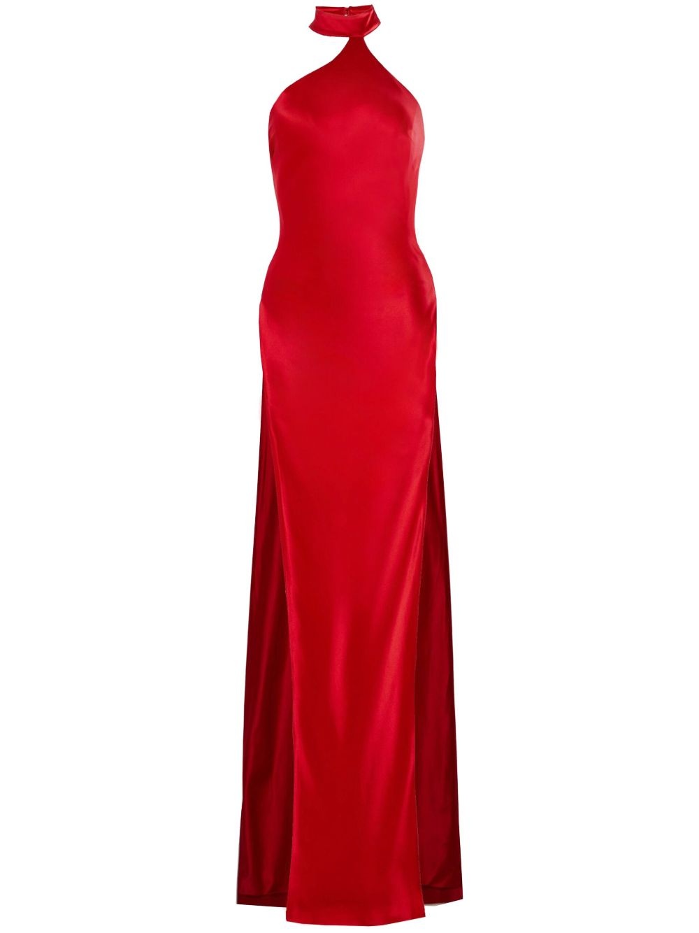 Jagger satin-finish maxi dress - 1