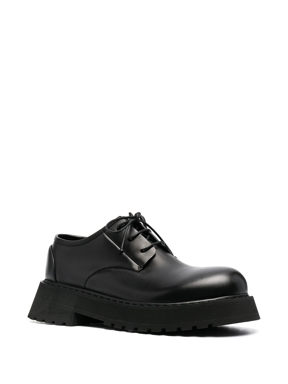 lace-up leather derby shoes - 2