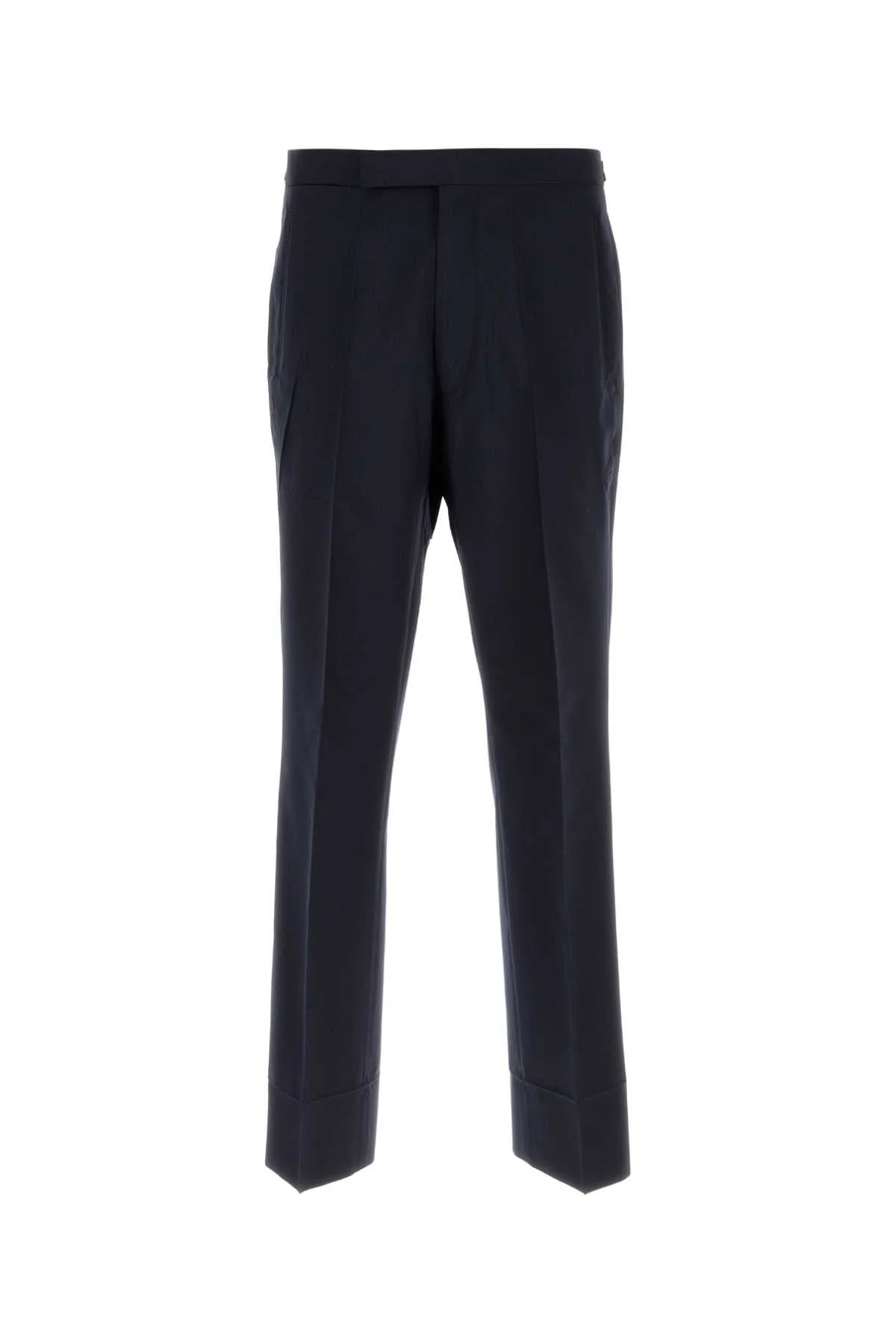 Prada Men Navy Blue Wool Blend Pant - 1