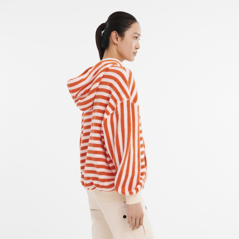 Hoodie Pink/Orange - Fleece 4