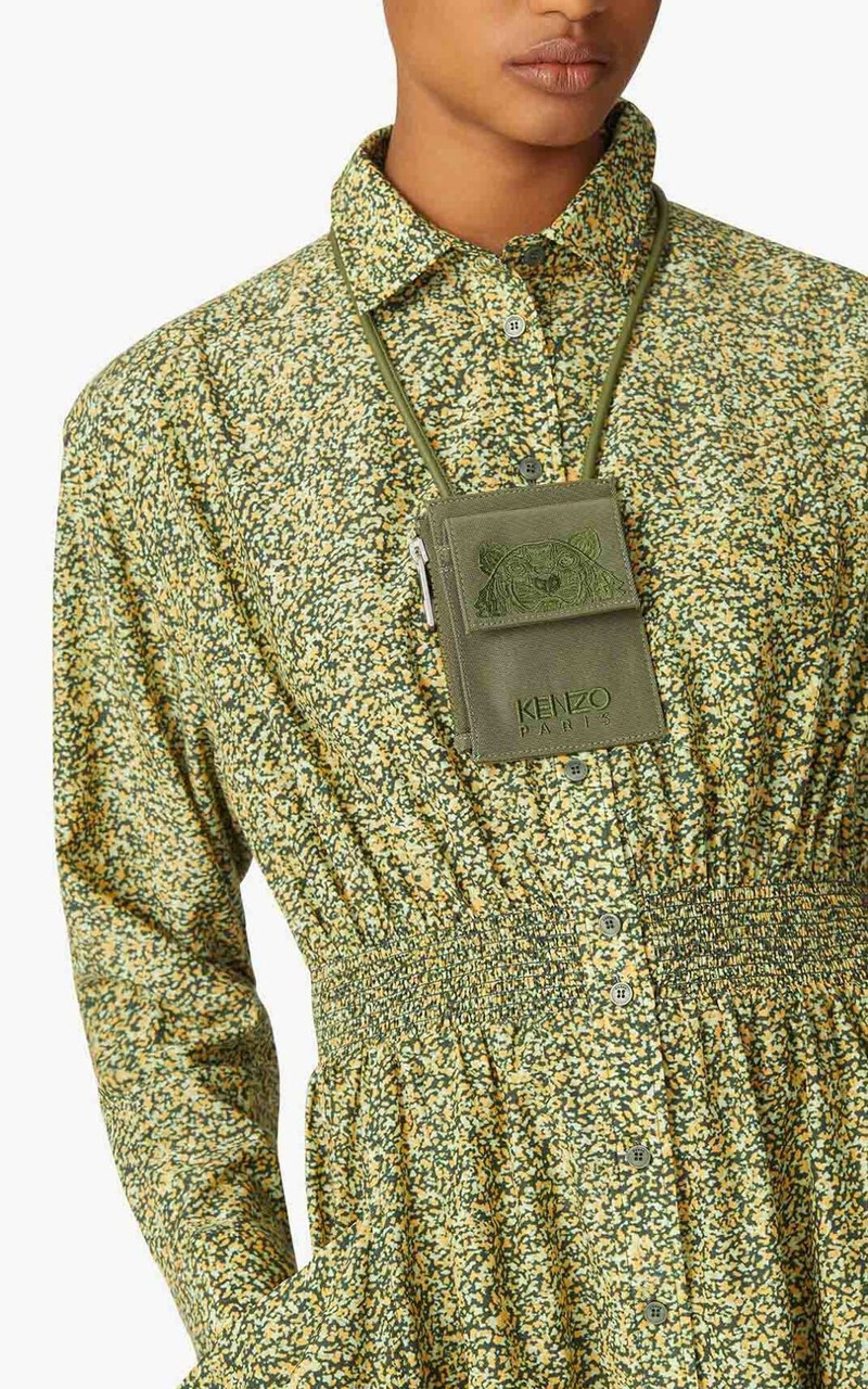 Canvas Kampus Tiger card holder with long strap 4