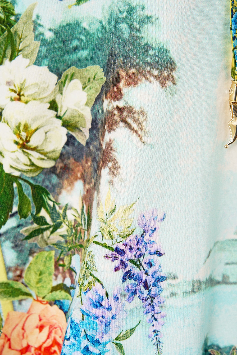 SILK BAND OVERSIZED HOODIE WITH BUTTERFLIES - 7