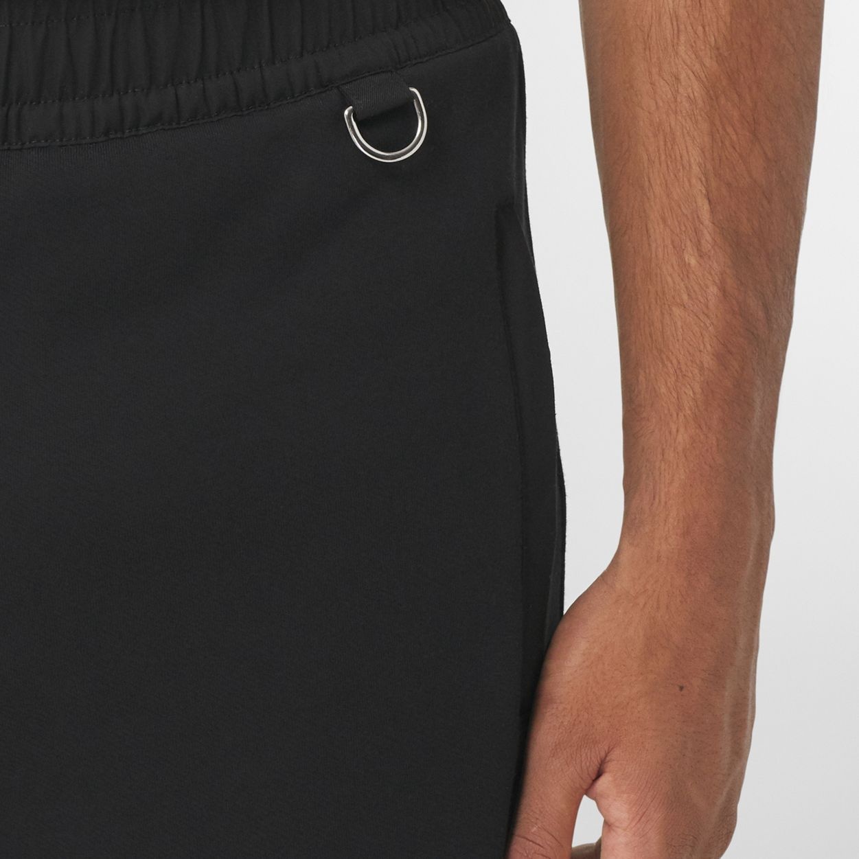 Contrast Panel Cotton Blend Jogging Pants - 3