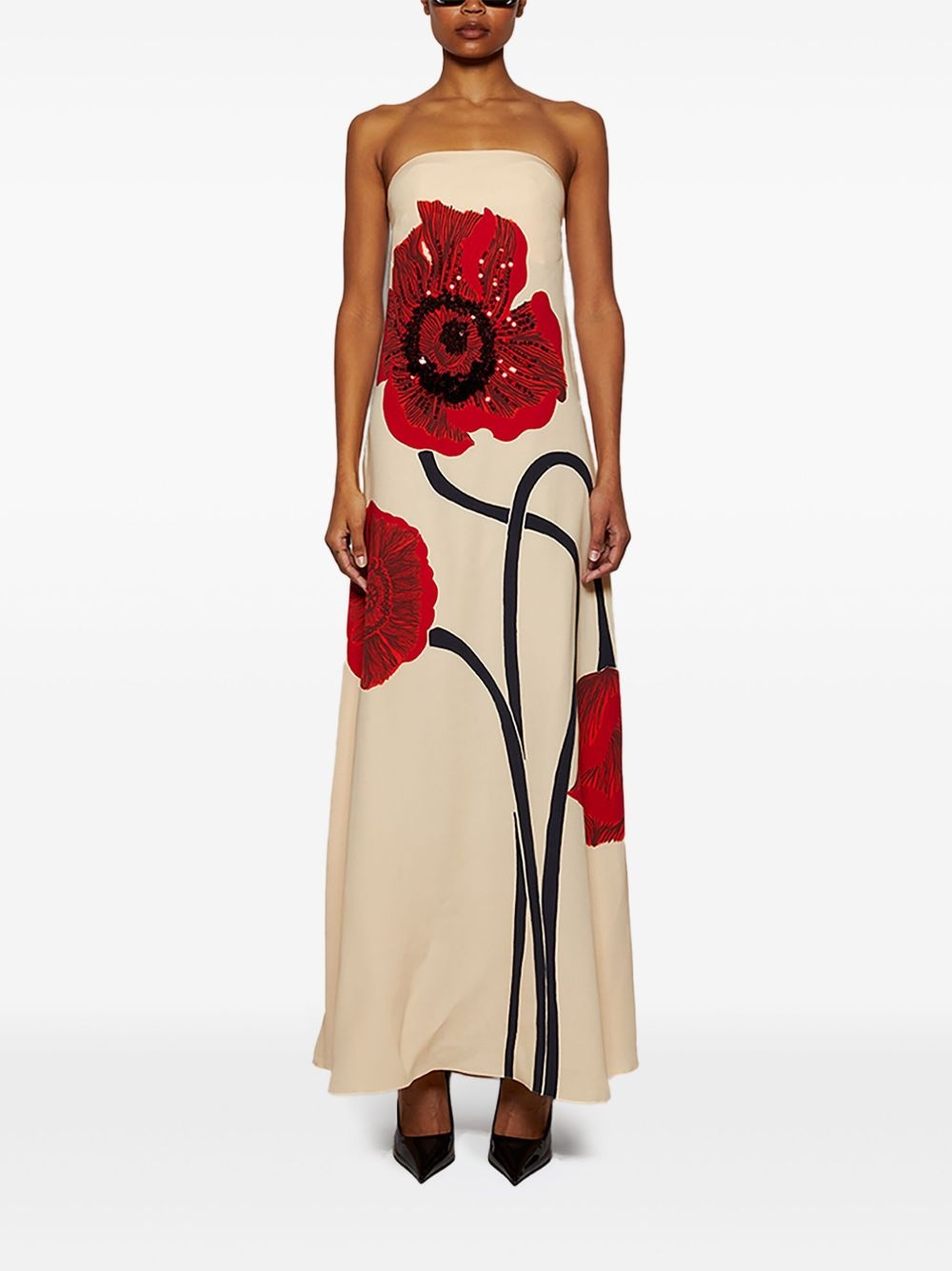 floral-print maxi dress - 2
