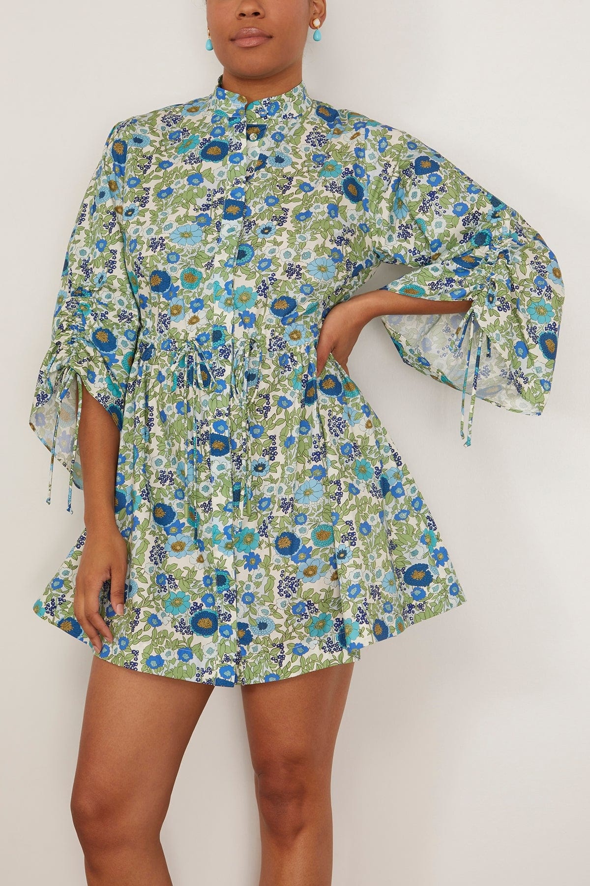 Pam Mini Dress in Blue - 3