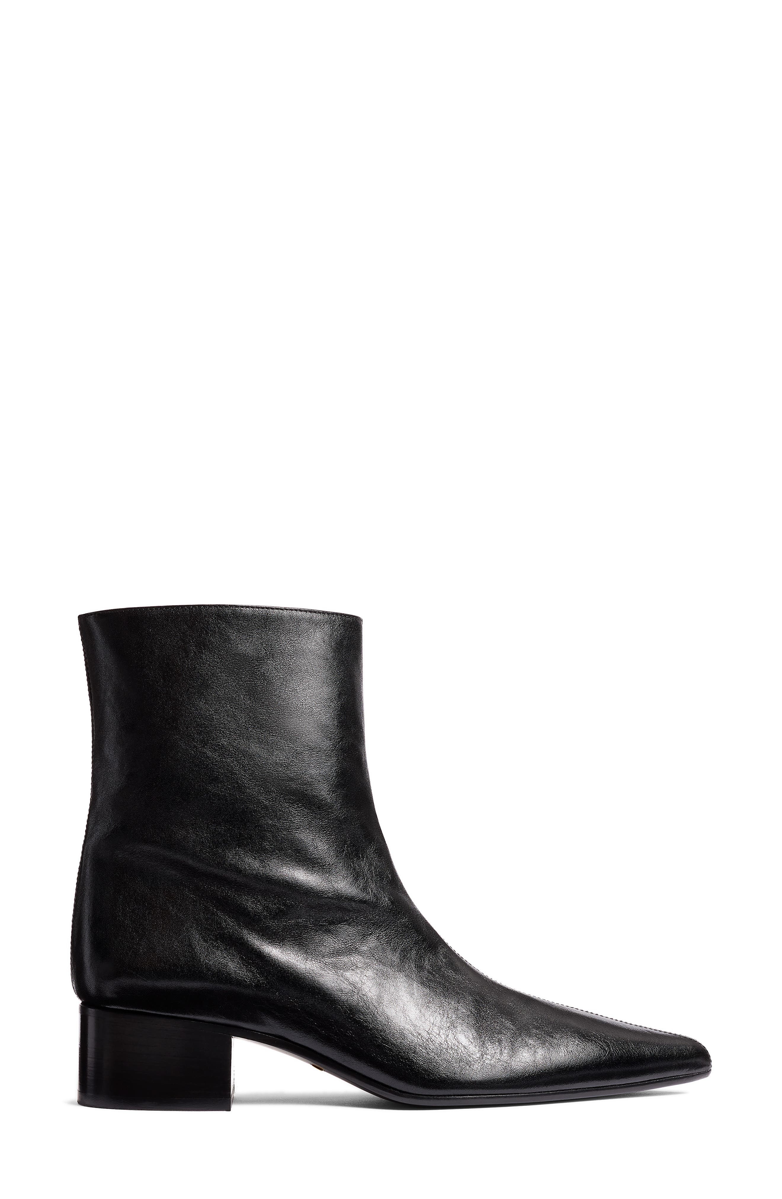 Khaite Andee Pointed Toe Ankle Boot in Black at Nordstrom - 4