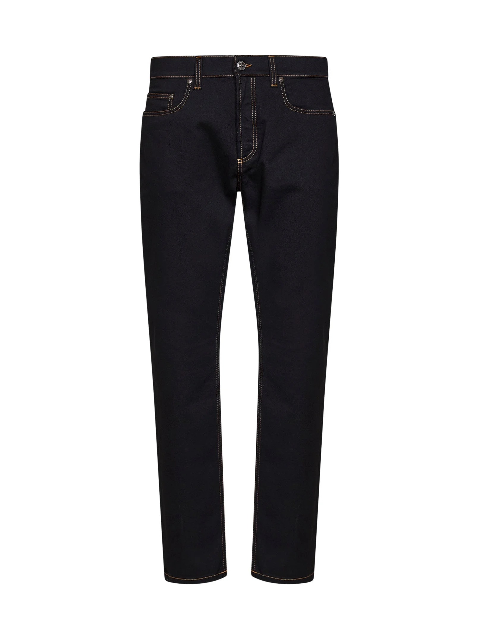 Black comfort denim tapered jeans - 1