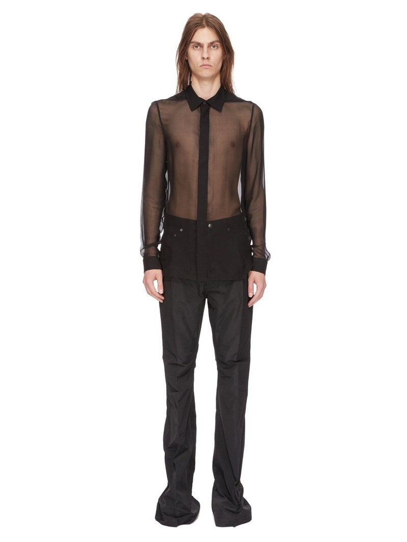 Rick Owens Black Office Shirt outlook