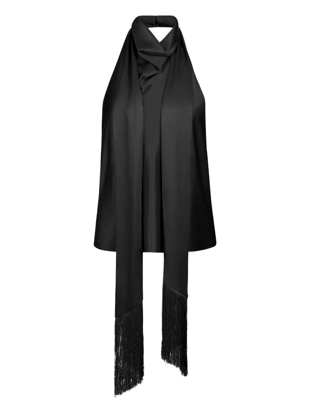 halterneck fringed top - 1