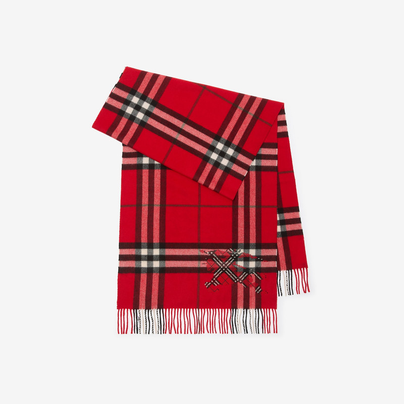 Wide Cross Stitch EKD Check Cashmere Scarf 1