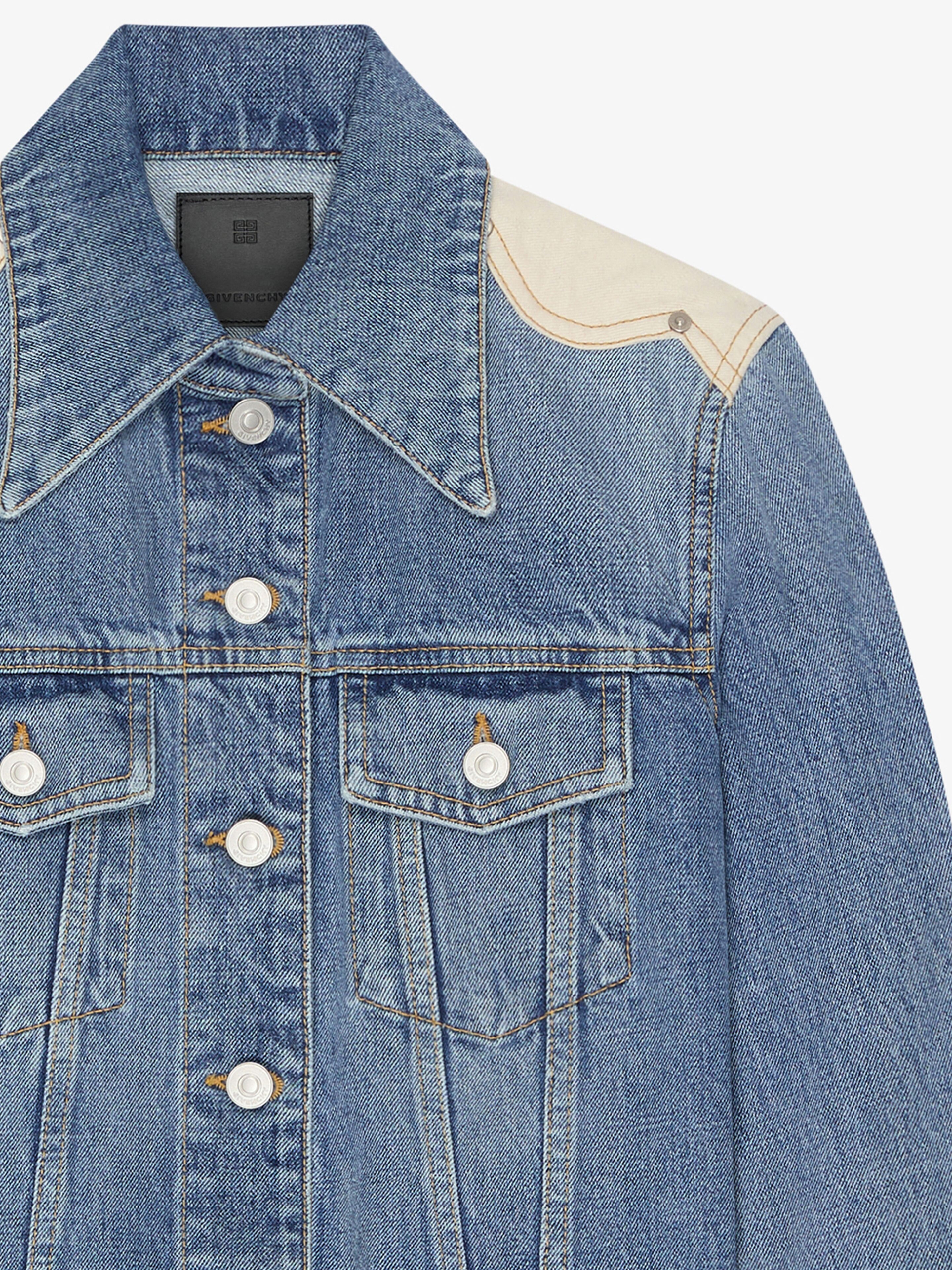 JACKET IN DENIM WITH YOKE - 5