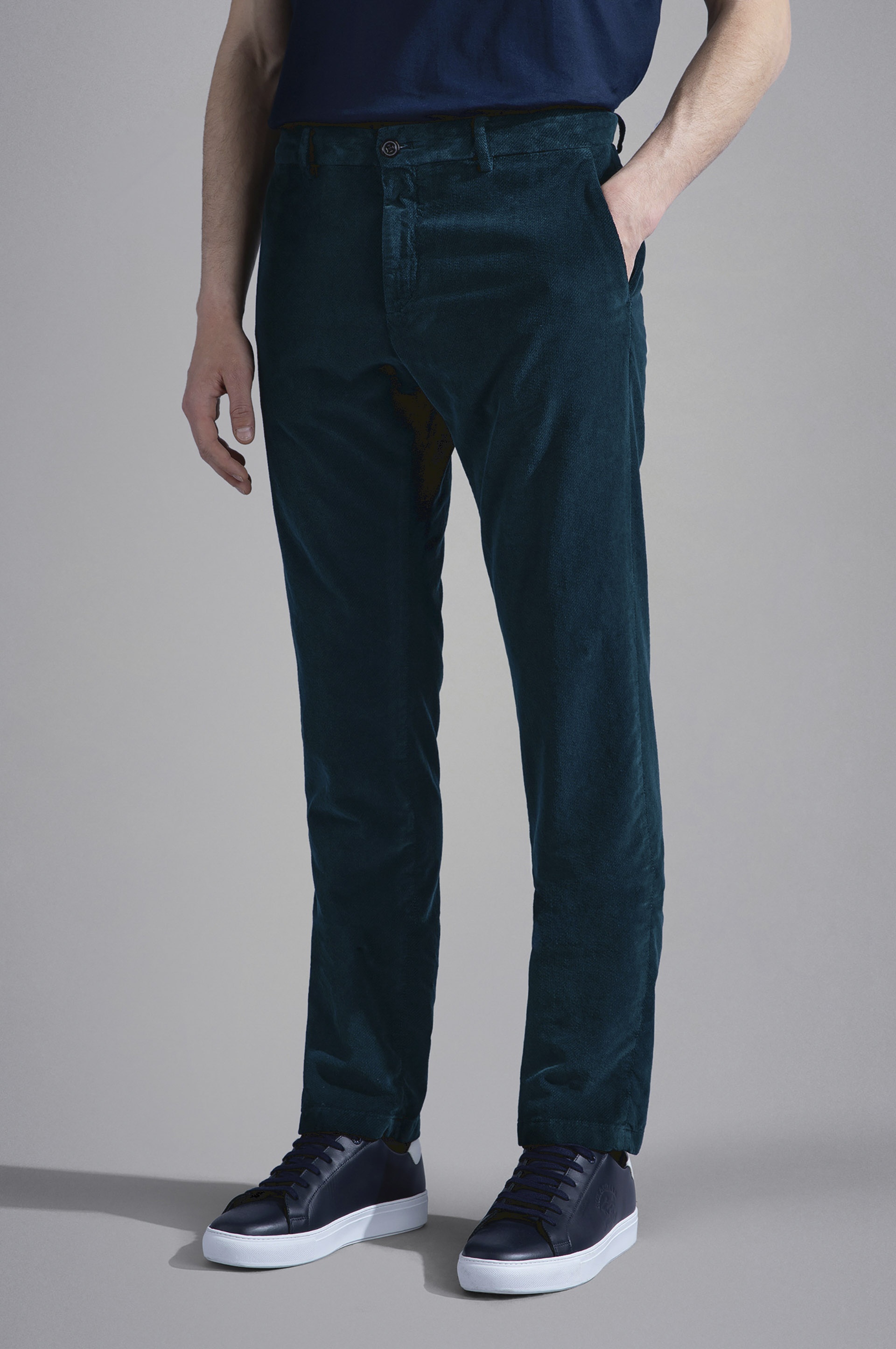GARMENT DYED CHINO TROUSERS - 6