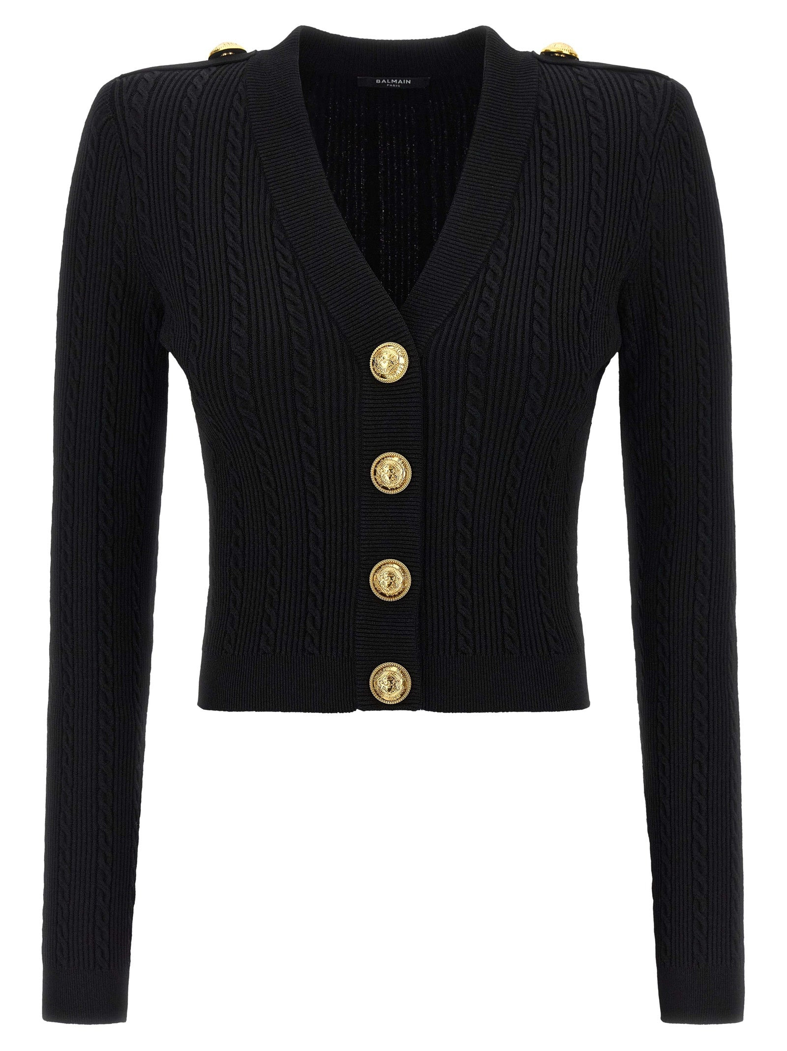 Balmain Women Twisted Knit Cardigan - 1
