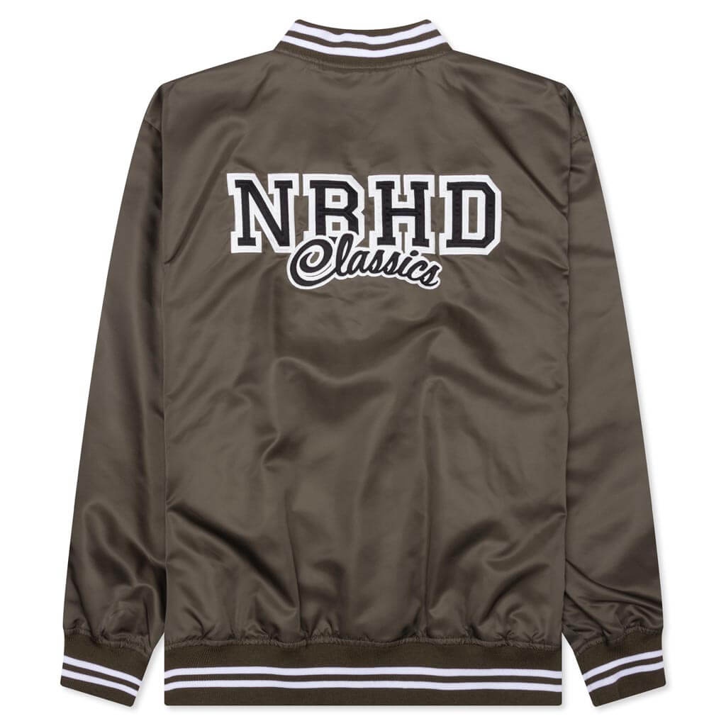 BASEBALL JACKET - OLIVE DRAB - 2