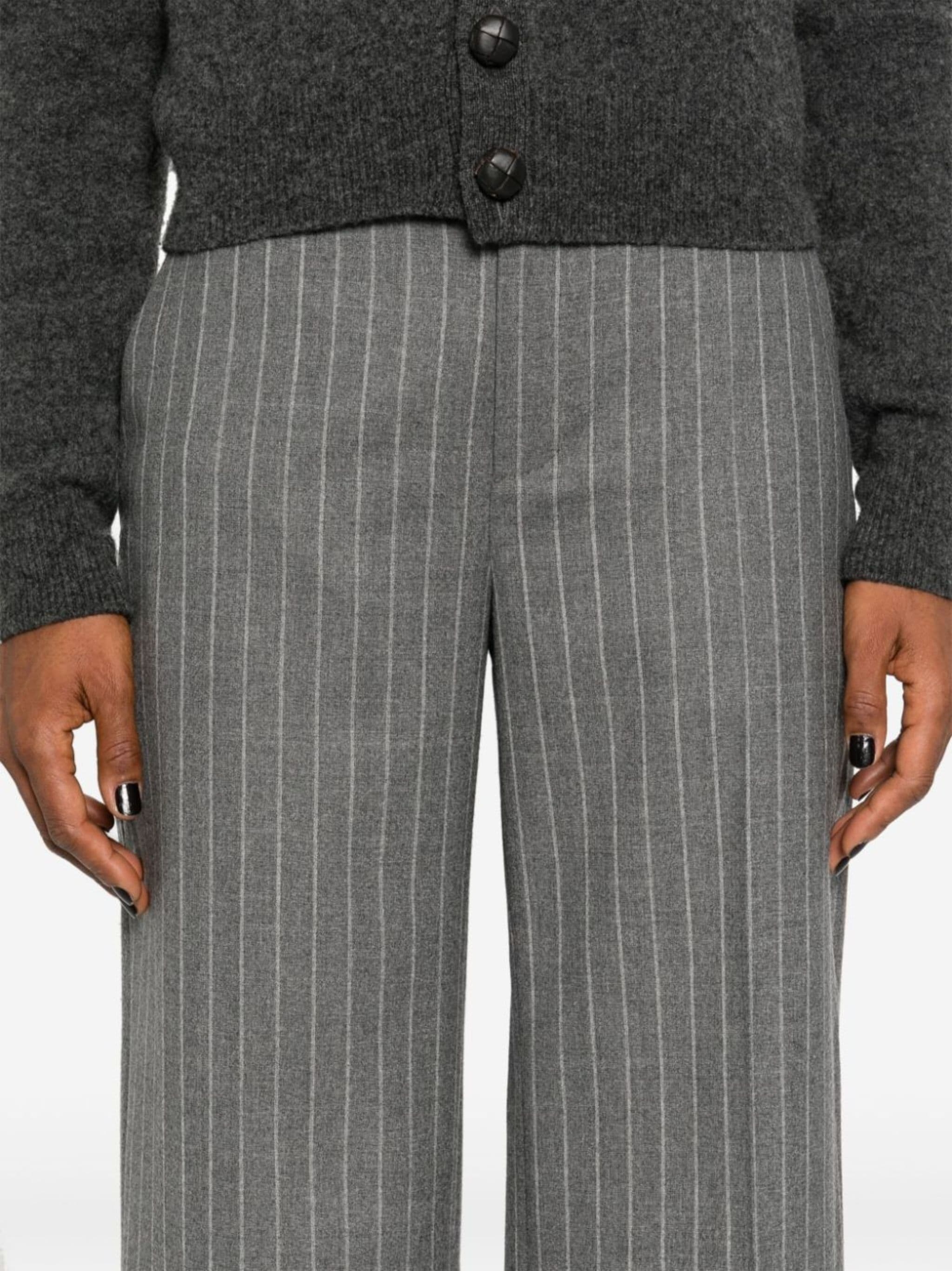 striped tailored trousers - 5