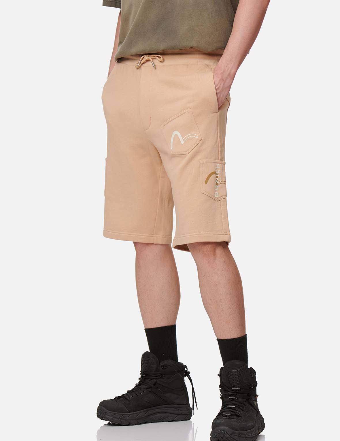 Seagull Print Pocket Sweat Shorts - 3