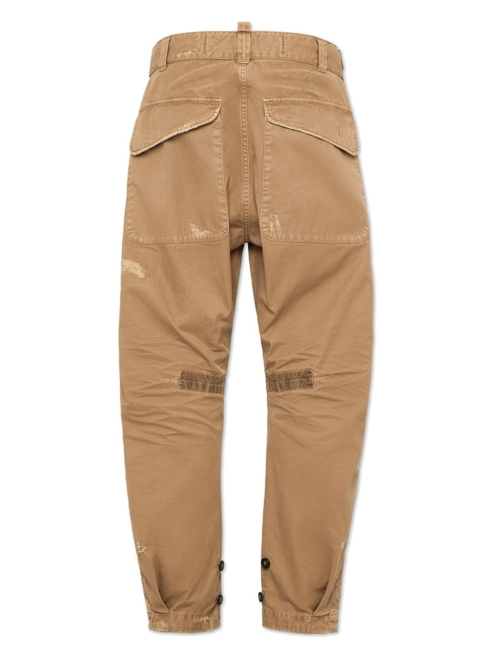 distressed straight-leg trousers - 2