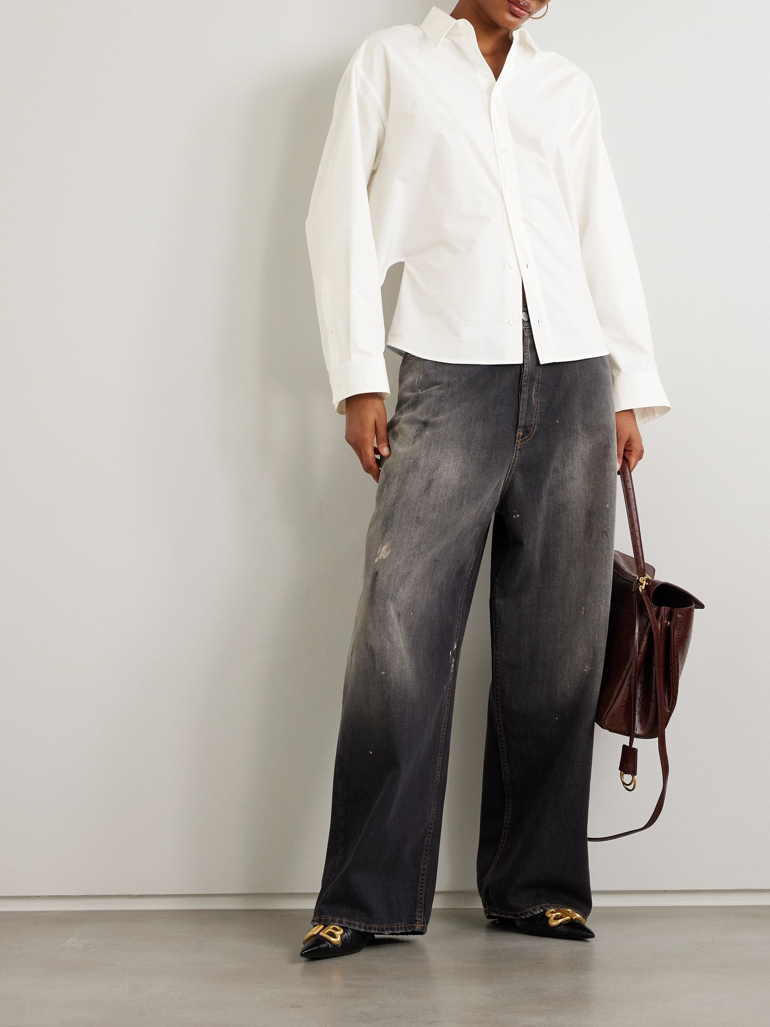 Cotton-poplin shirt White - 2