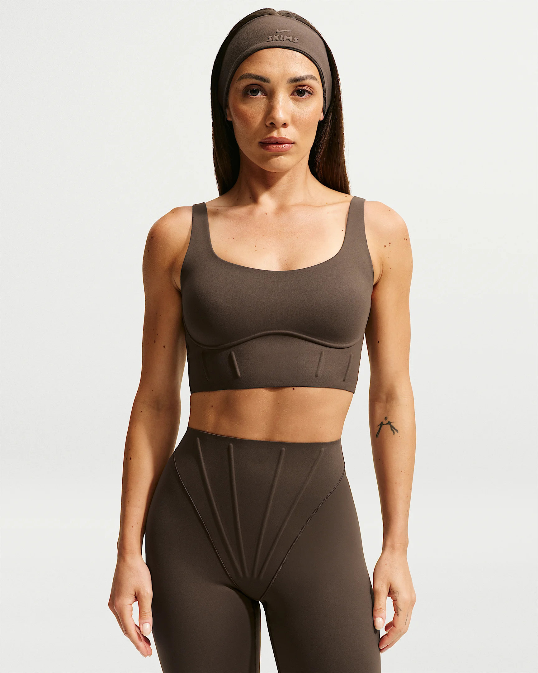 NikeSKIMS Matte Women's Long-Line Corset Bra - 1