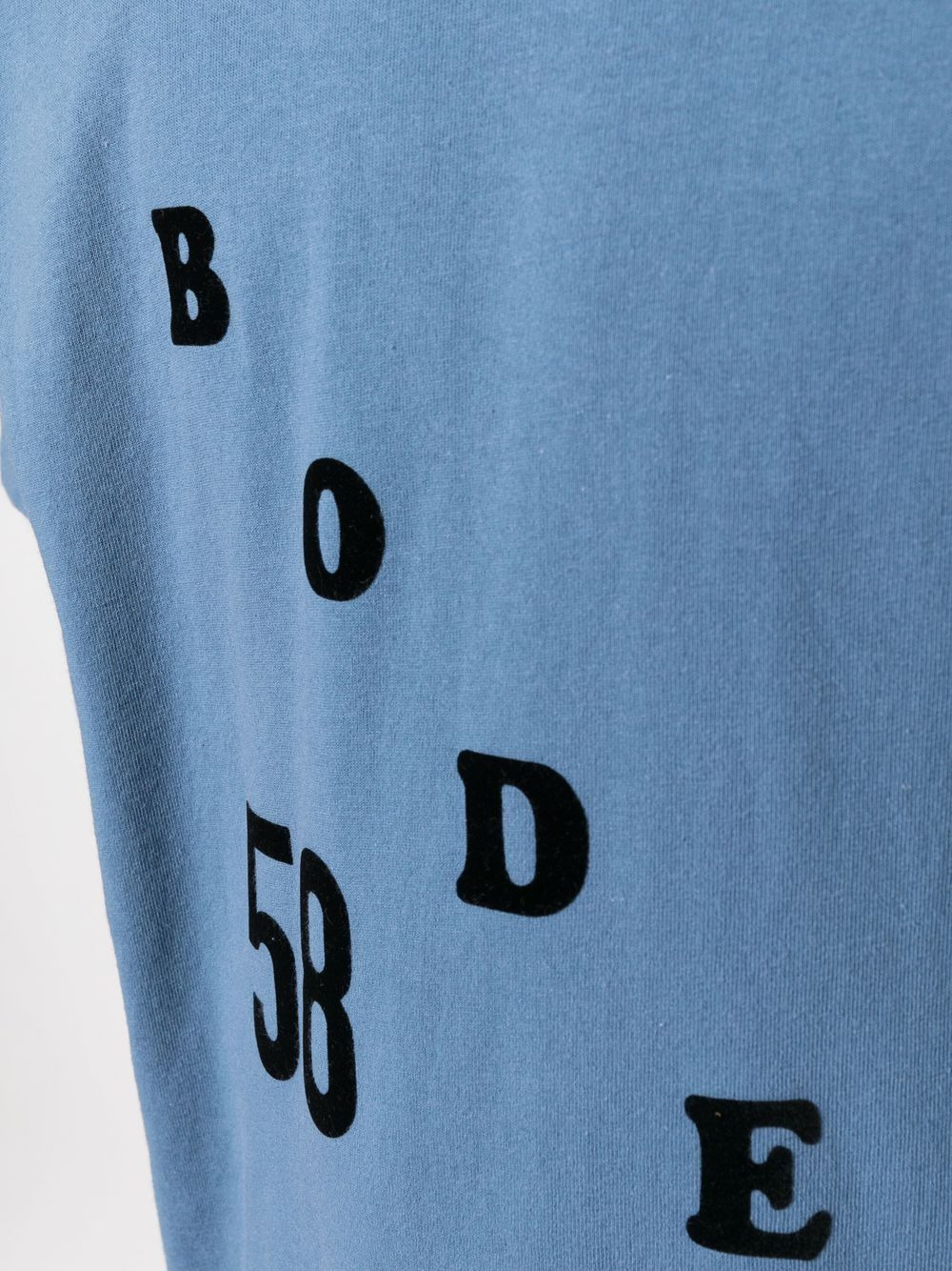 flocked-logo cotton T-shirt - 5