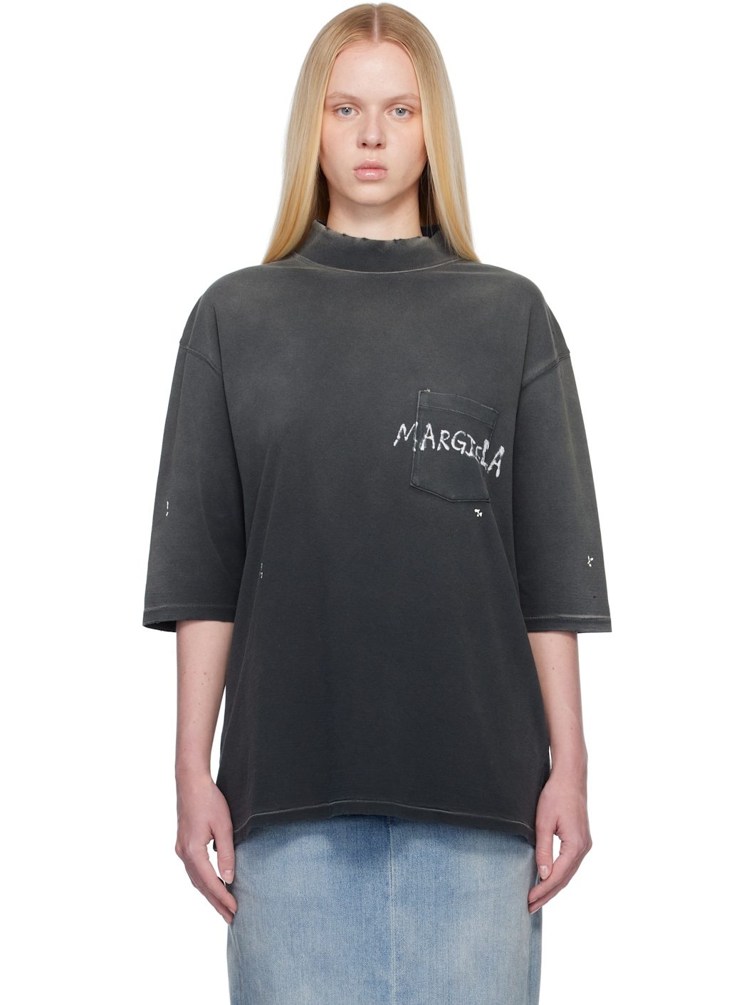 Gray Graffiti Logo T-shirt - 1