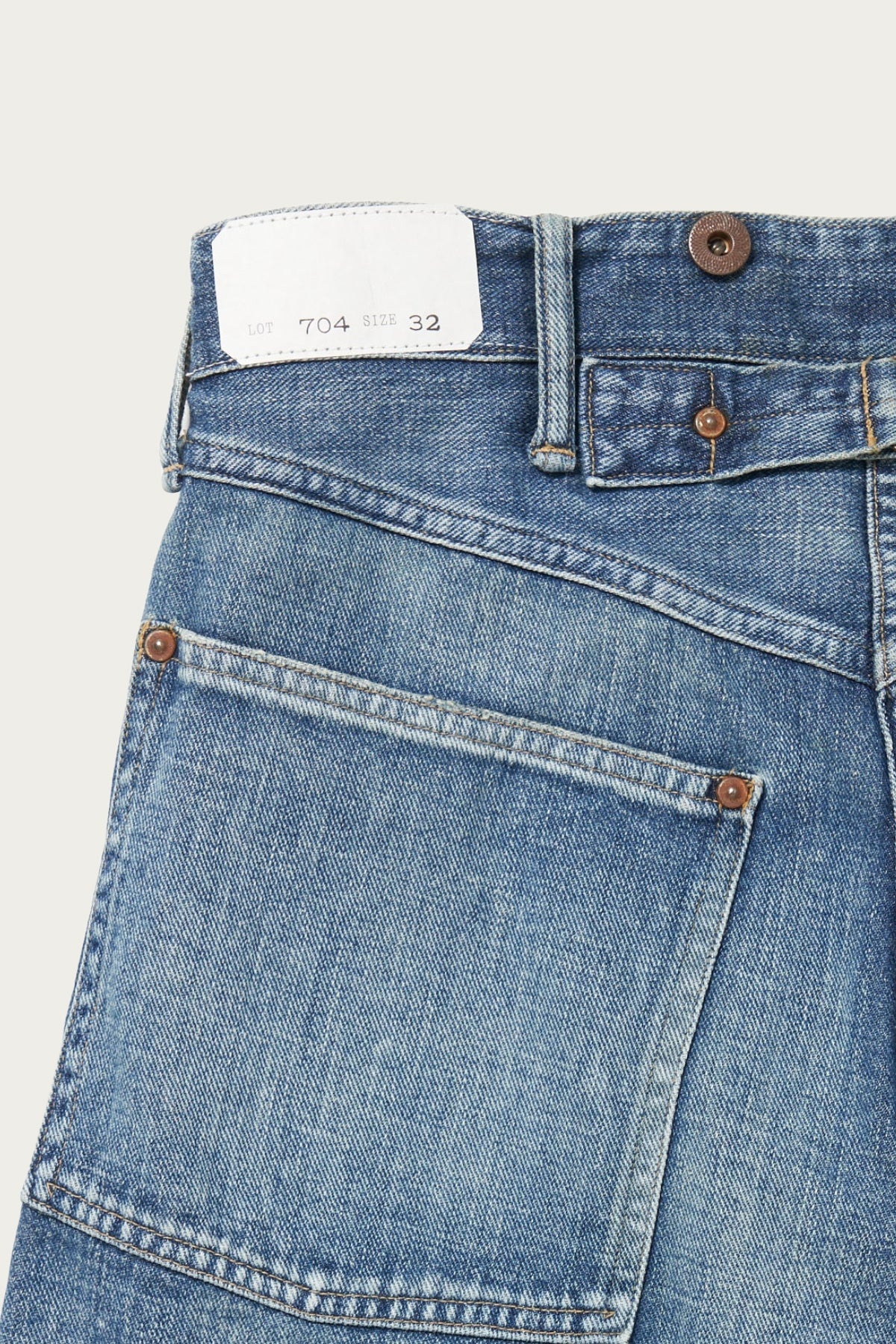 Lot. 704 Denim Trousers C. 1920's - Damaged Indigo - 3