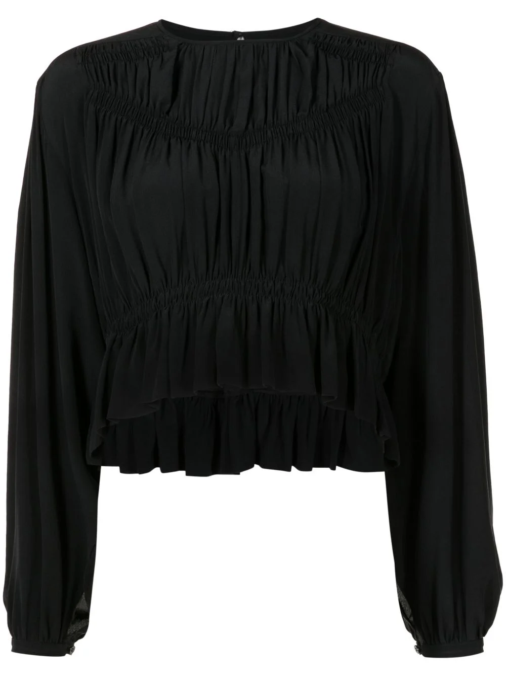 Nelino pleated silk blouse - 1