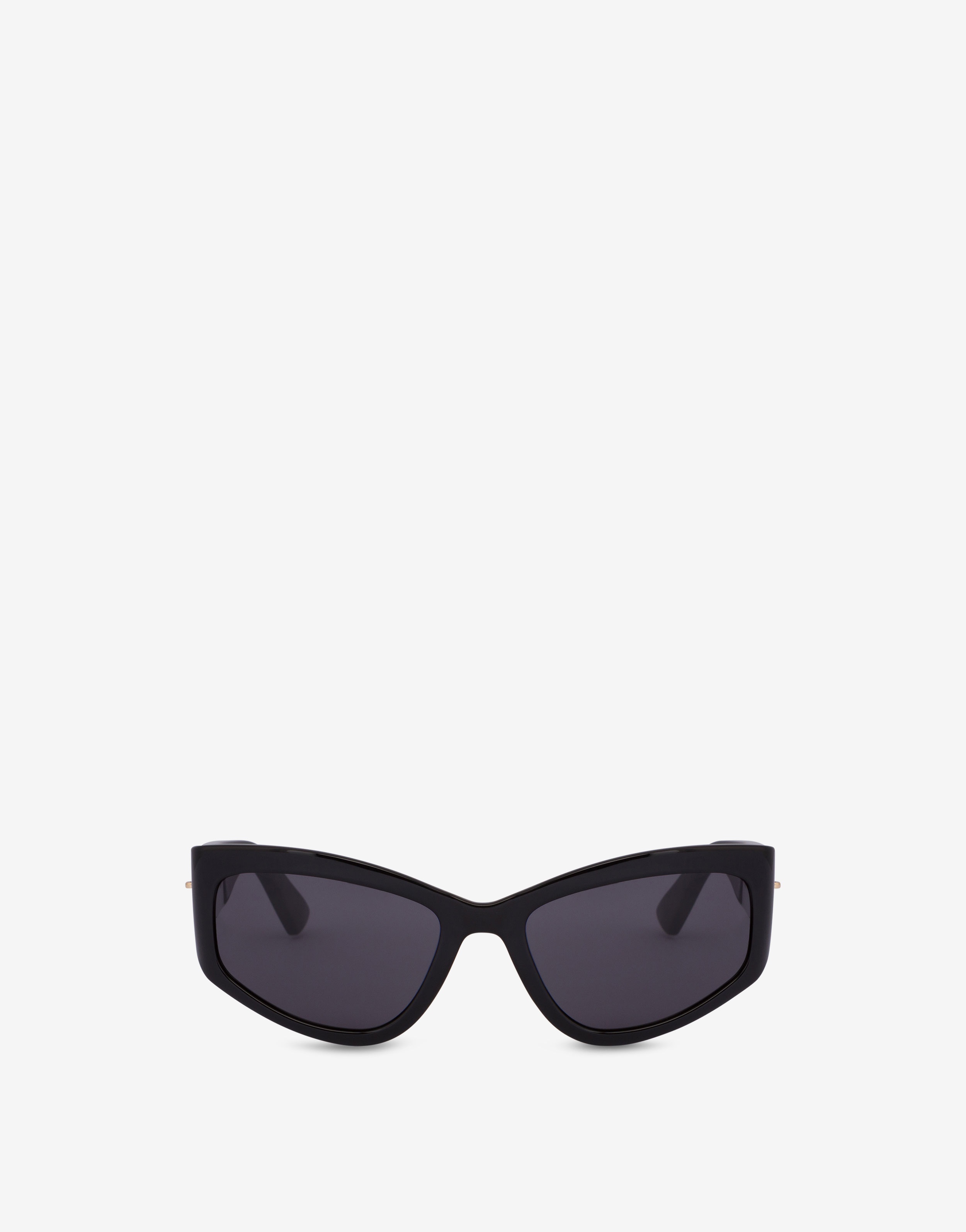 GOLD ZIPPER BLACK SUNGLASSES - 1