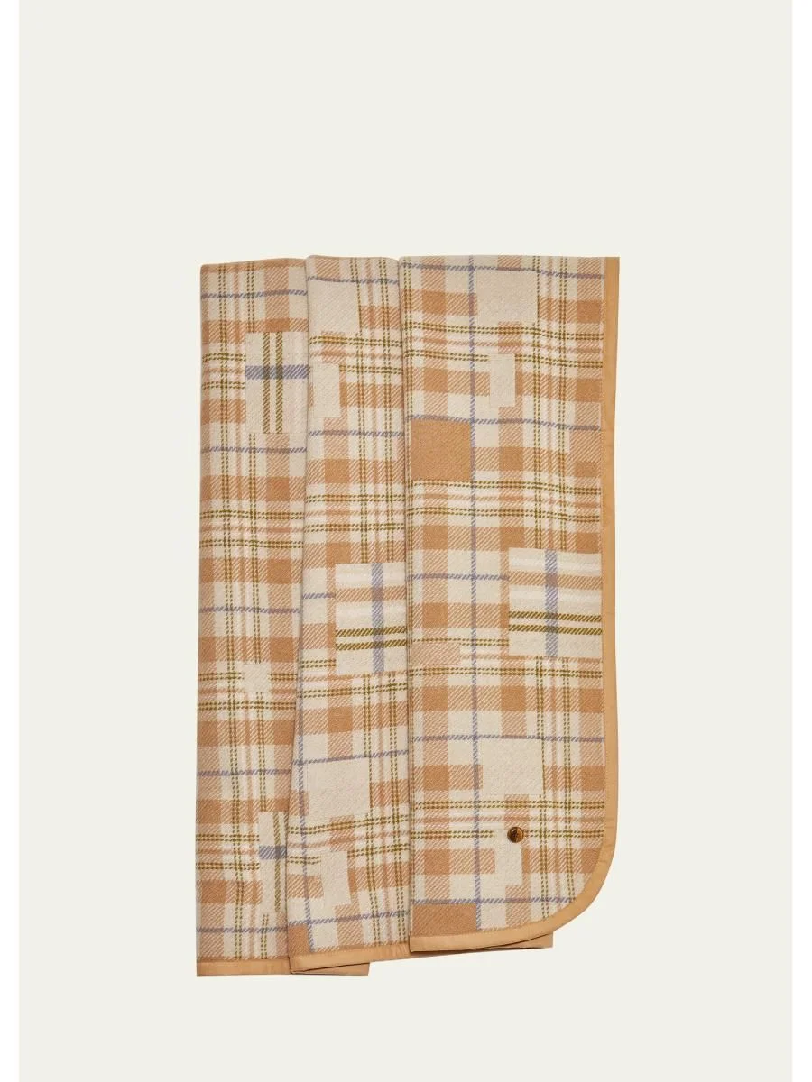x Nick Fouquet Patchwork Tartan Cashmere Blanket - 1
