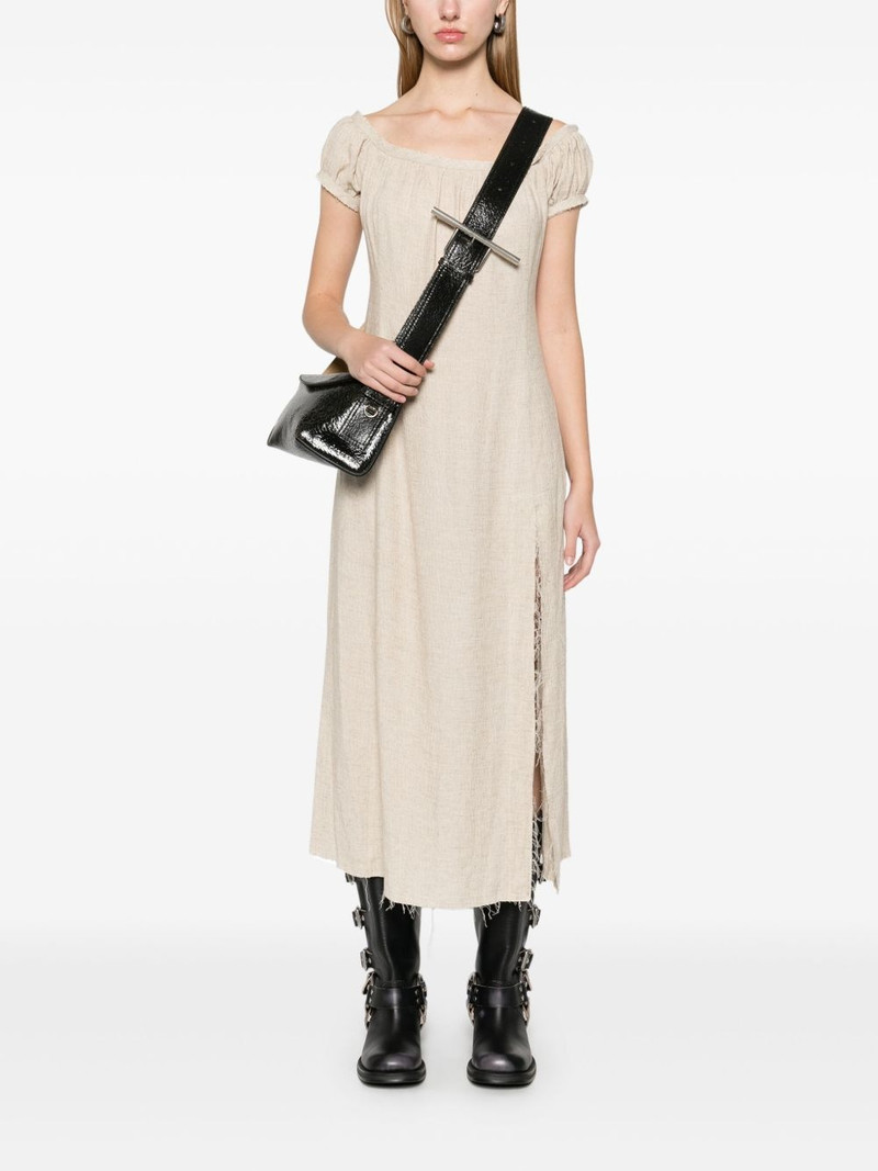 ELENA VELEZ frayed midi dress outlook