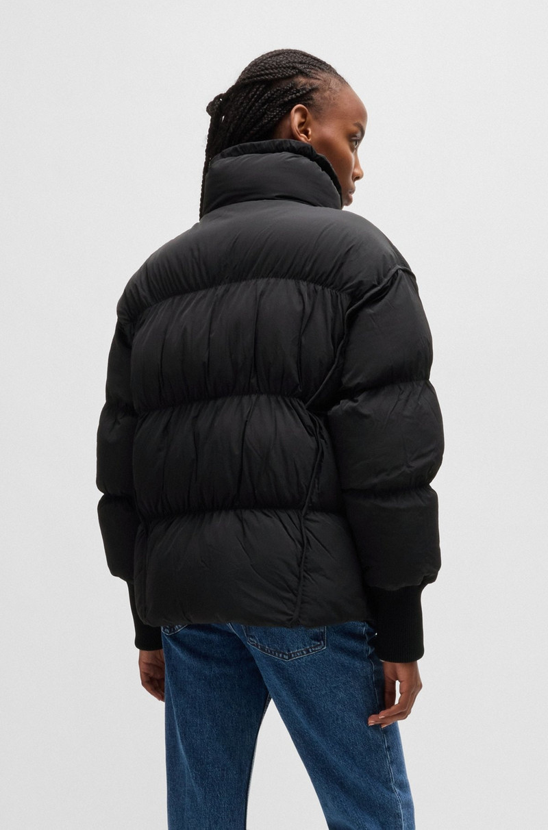 WATER-REPELLENT JACKET WITH STACKED-LOGO BADGE 4