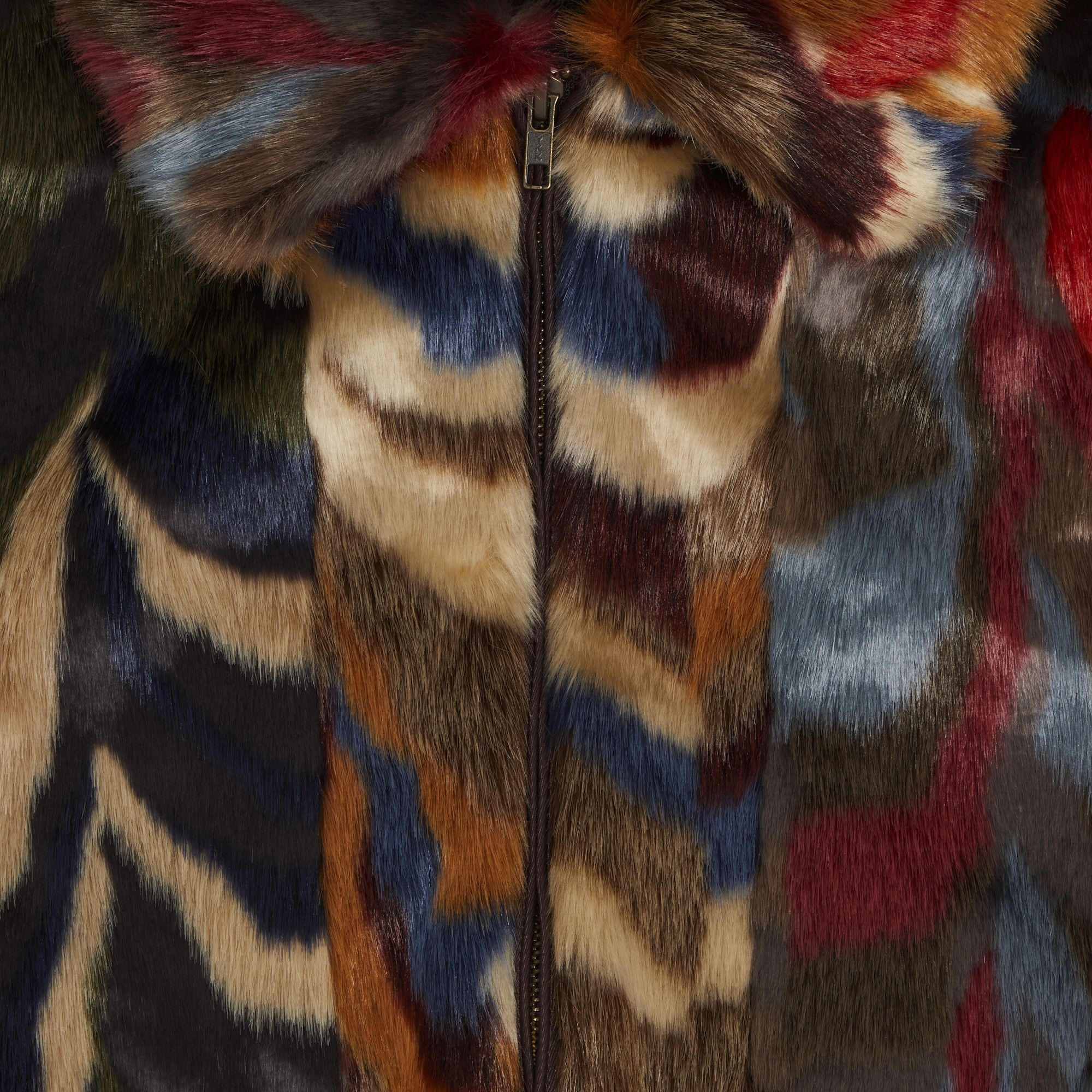 Supreme Multicolor Faux Fur Bomber Jacket 'Multicolor' - 3