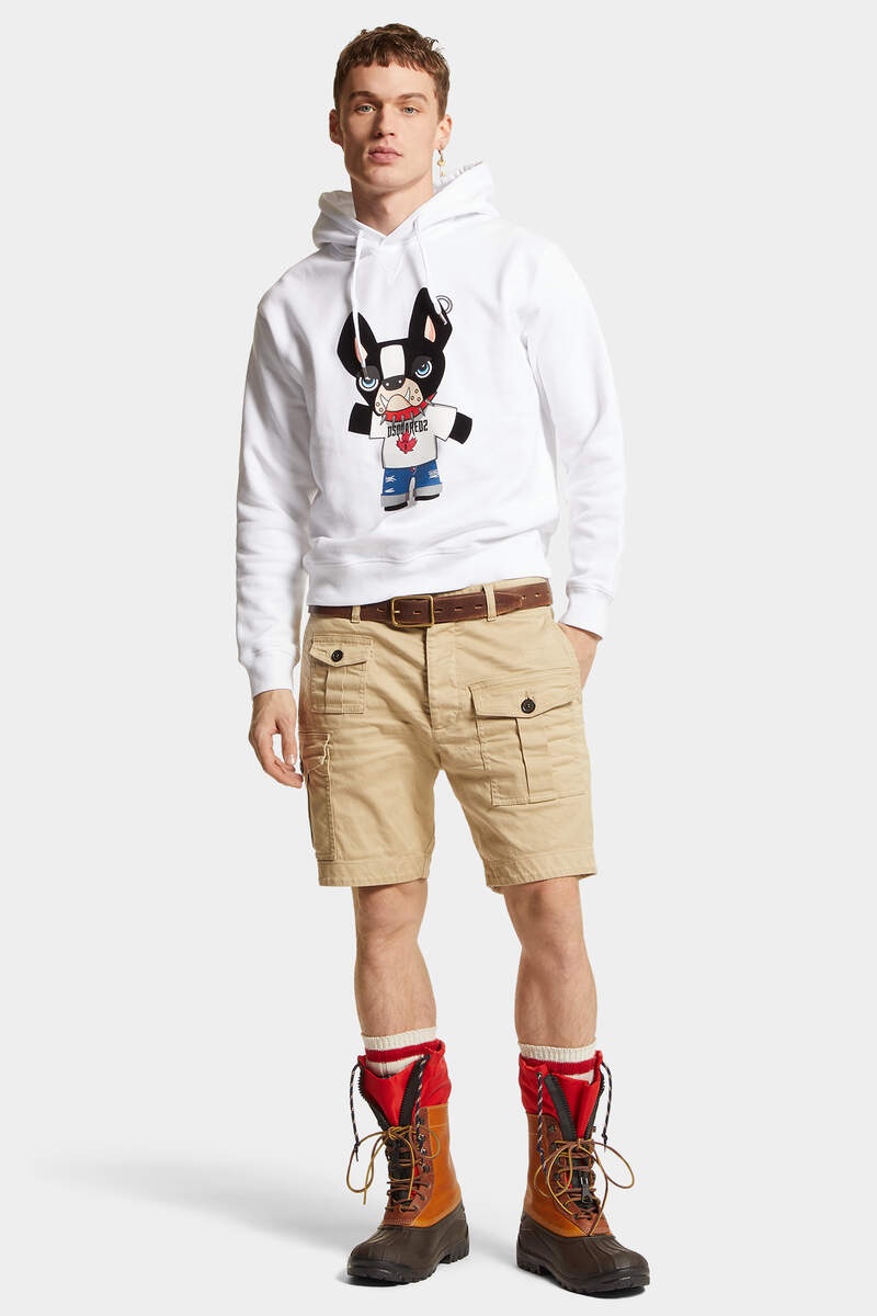 DSQUARED2 PRINTED CIRO COOL FIT HOODIE SWEATSHIRT | REVERSIBLE