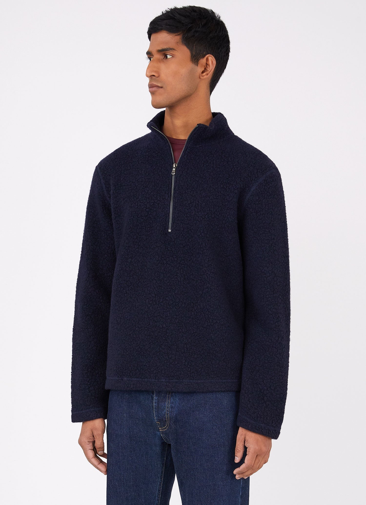 Wool Fleece Zip Neck - 2