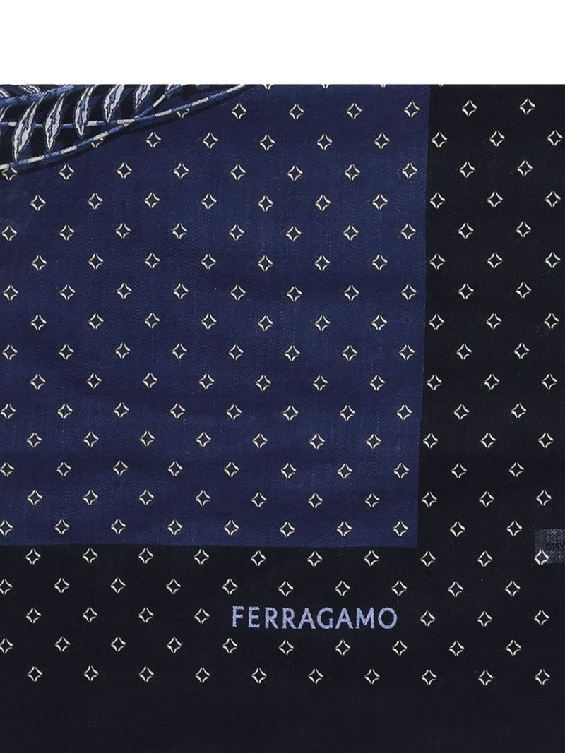 FERRAGAMO geometric-print scarf outlook