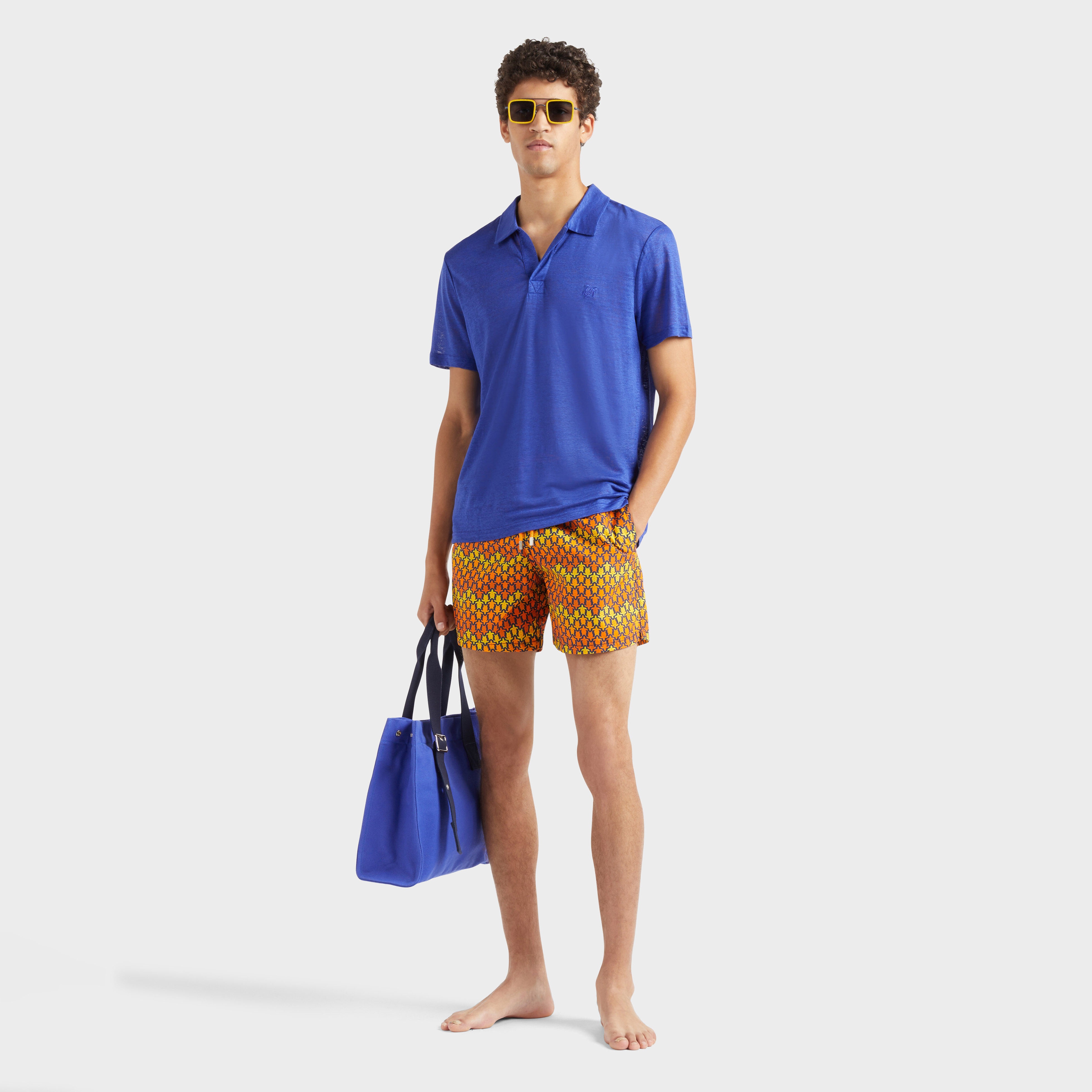 Men Swim shorts Herringbones Turtles - 5