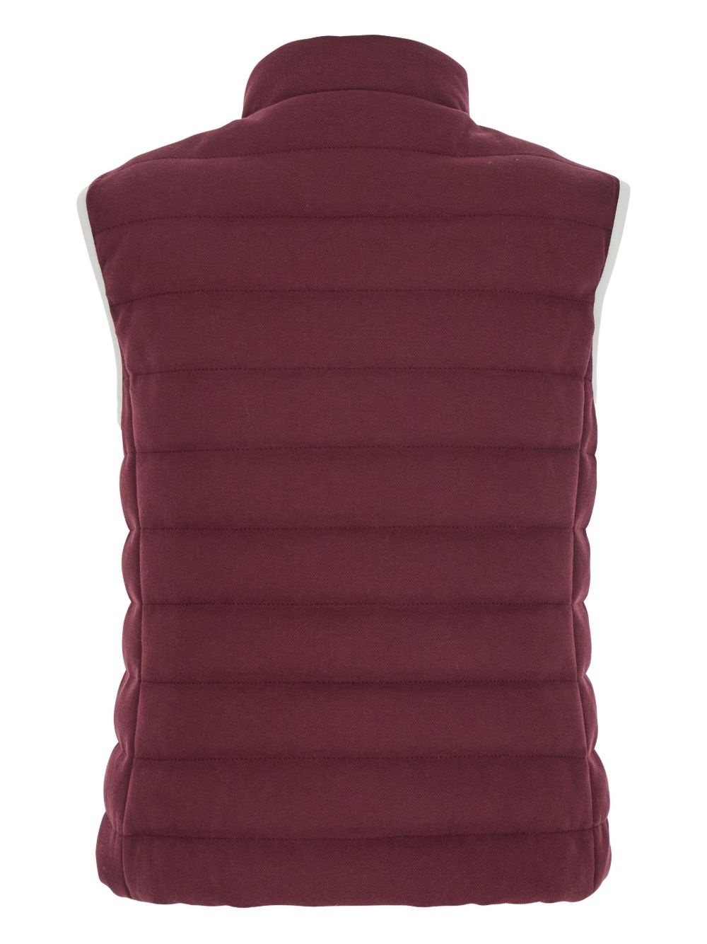 quilted logo-plaque gilet - 2