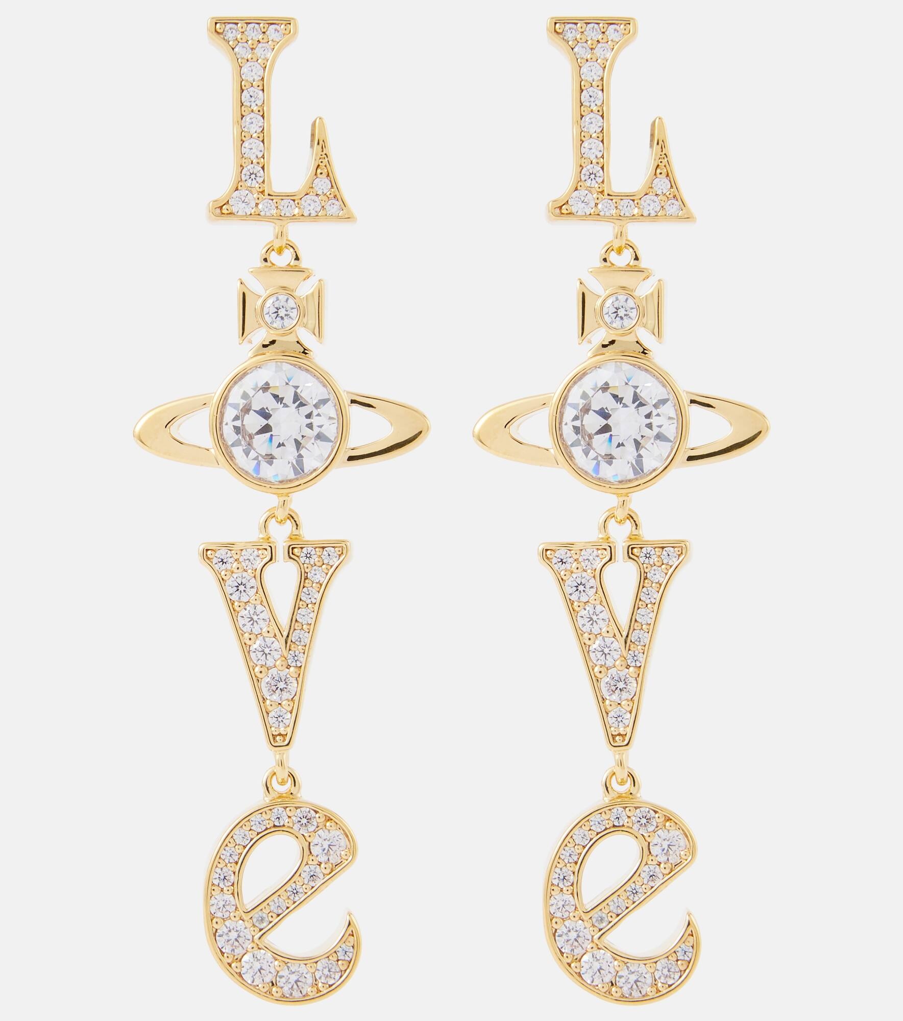 Roderica crystal-embellished earrings - 1