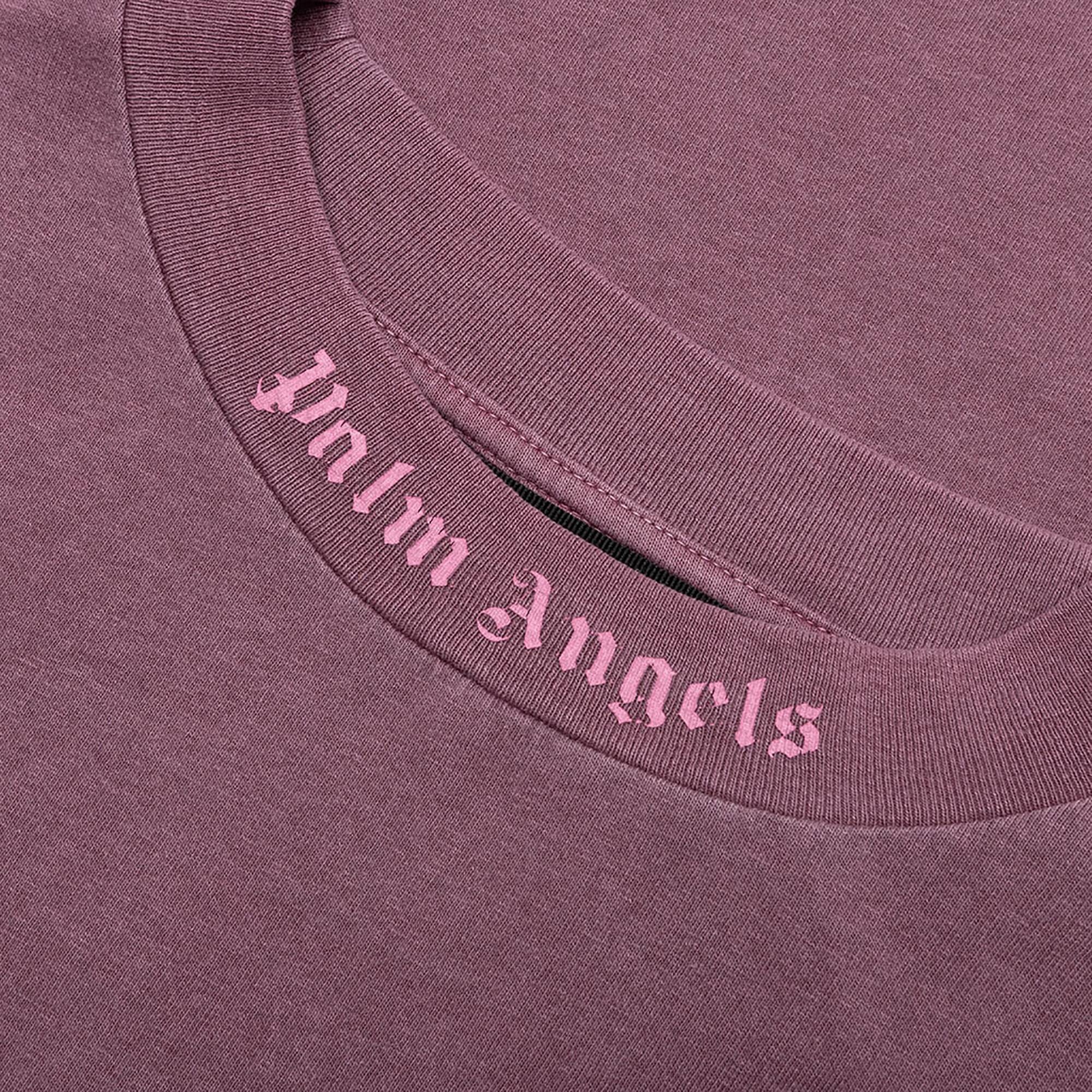 Palm Angels GD Classic Logo Over Tee 'Grape' - 3