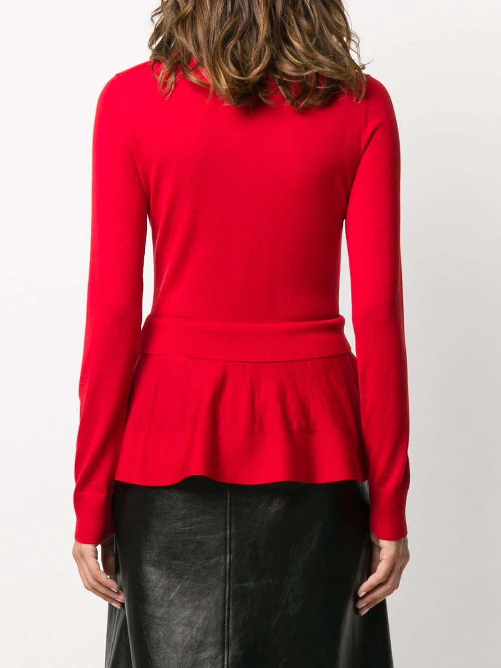 layered crew-neck top - 4