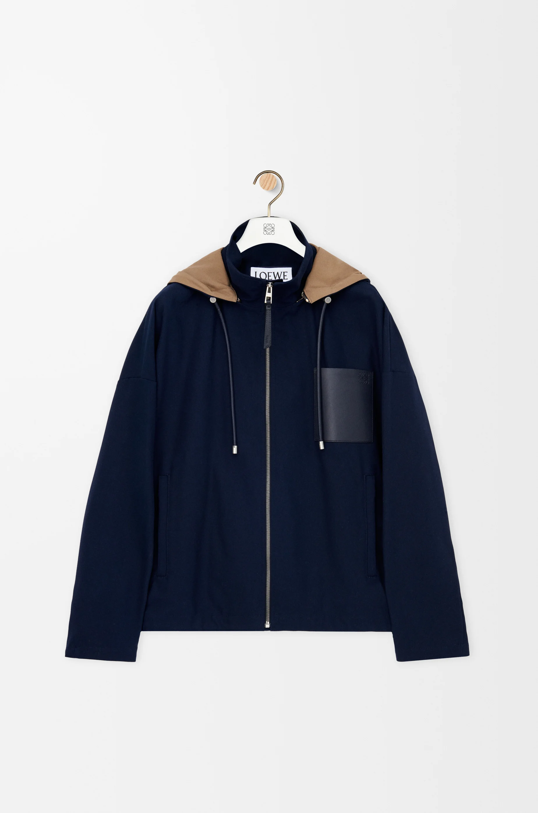 Hooded jacket in cotton - 1