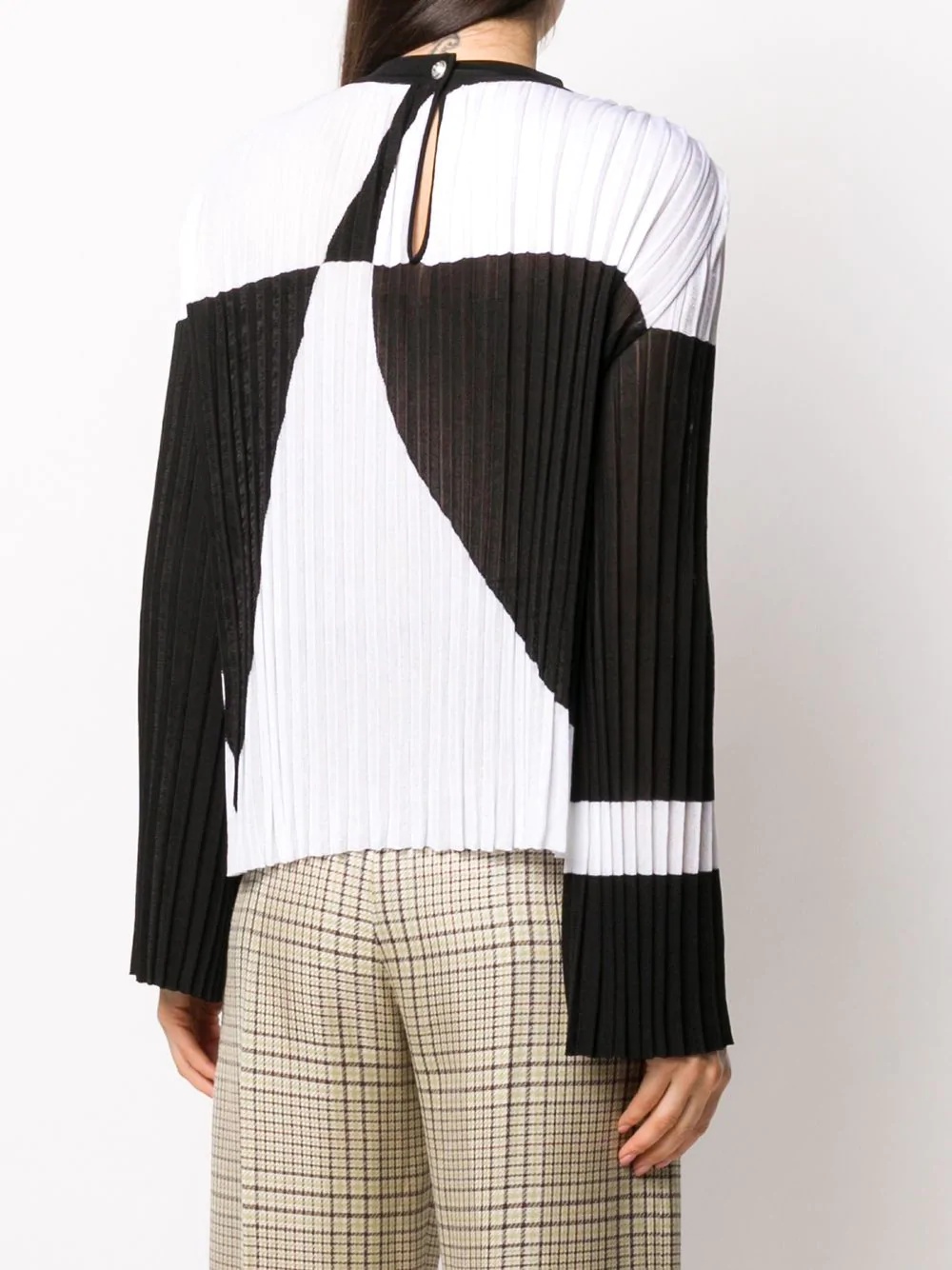 pleated knitted top - 4