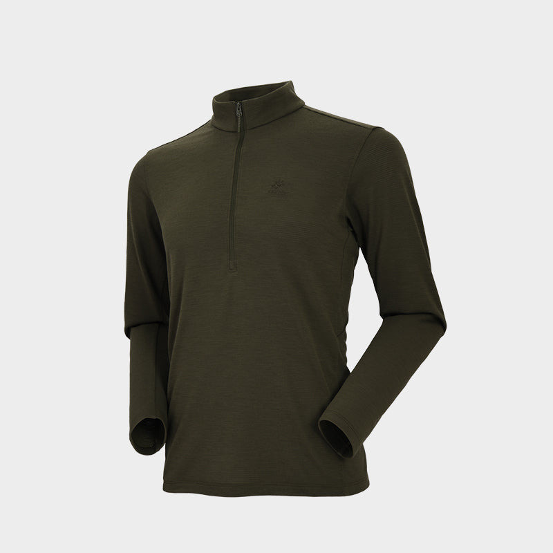 Kailas Stand Collar Wool Long Sleeve Functional T-shirt Men’s 1