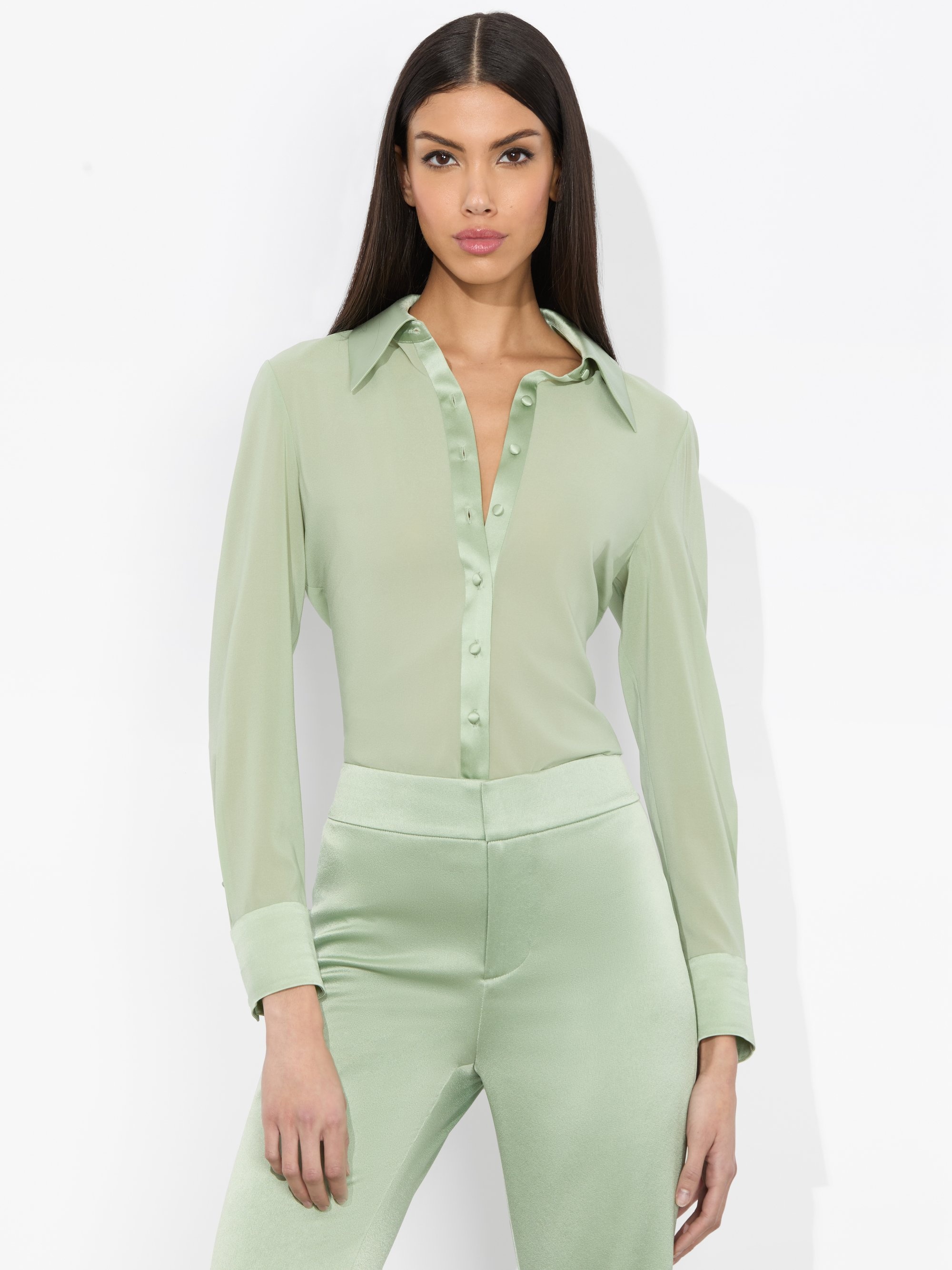 WILLA 70S COLLAR SILK BLOUSE - 2