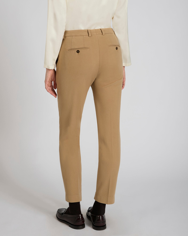 Slim fit trousers in stretch cotton drill 3