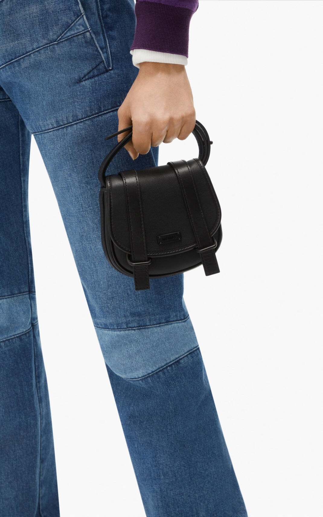 Courier mini leather messenger bag - 4