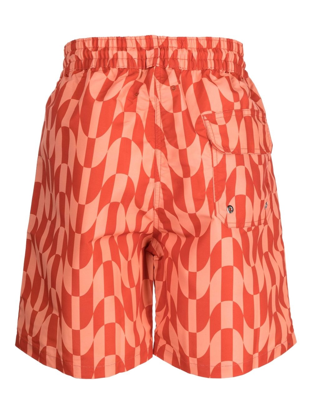 geometric-print drawstring swim shorts - 2