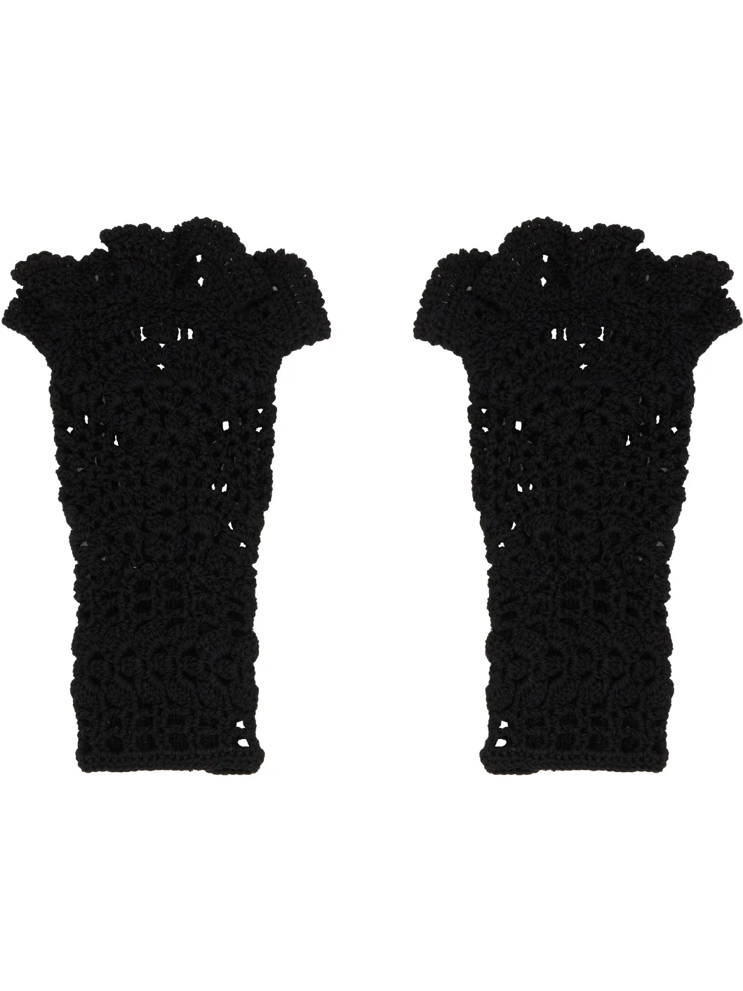 Black Lace Arm Warmers - 1