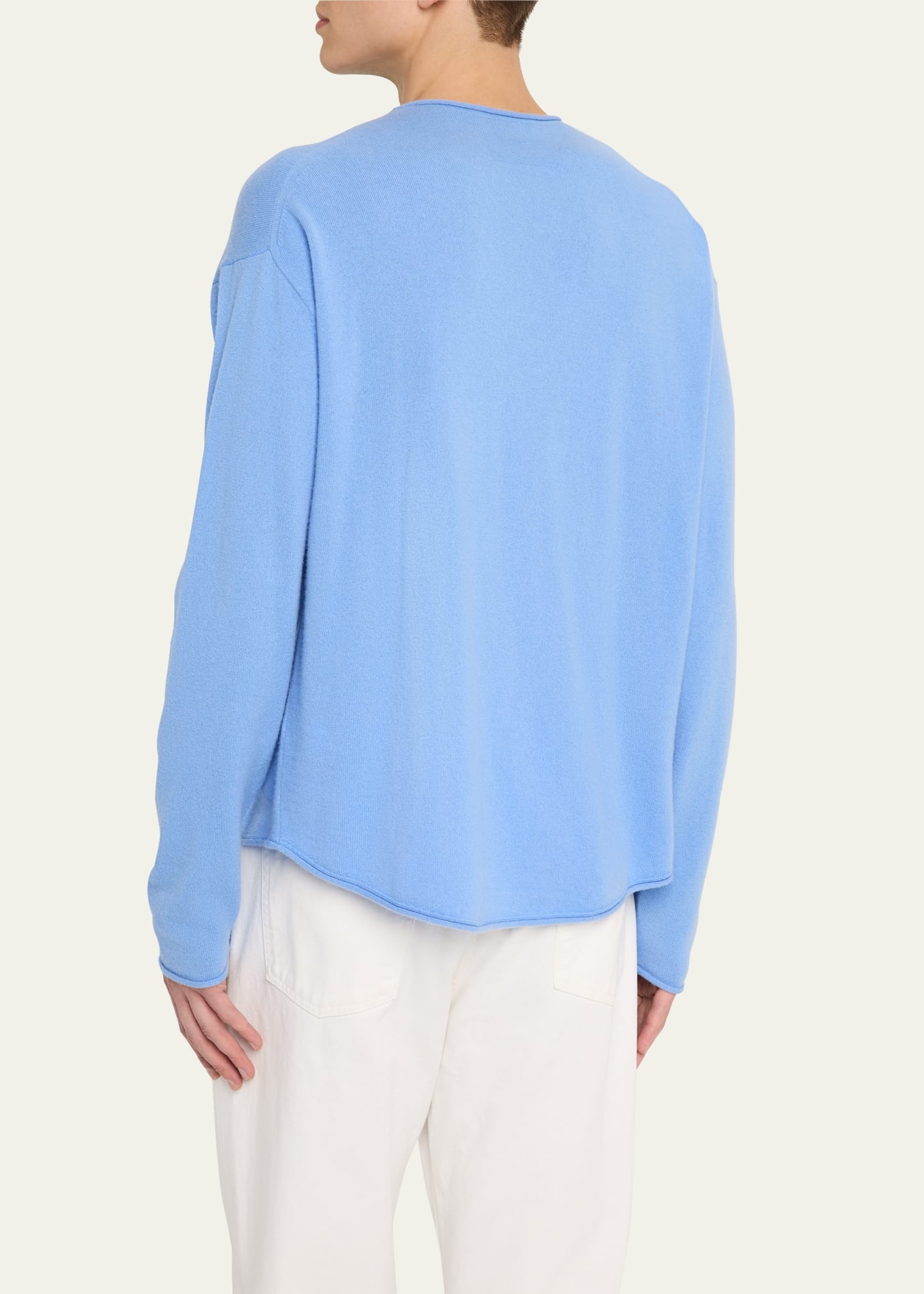 Men's Oversized Roll Cashmere Sweater - 3