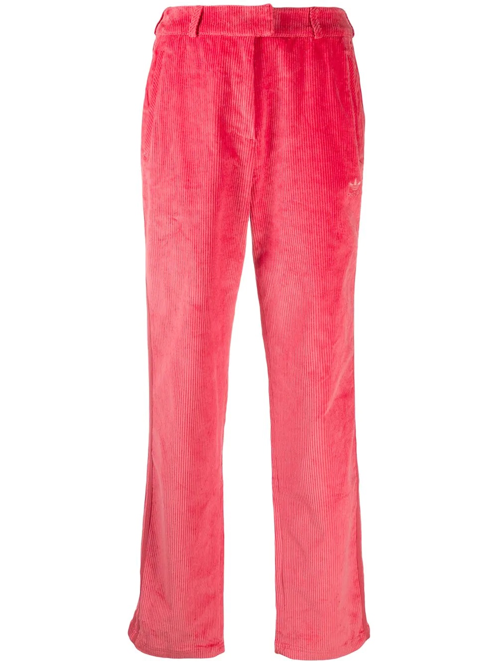 corduroy side-strip trousers - 1